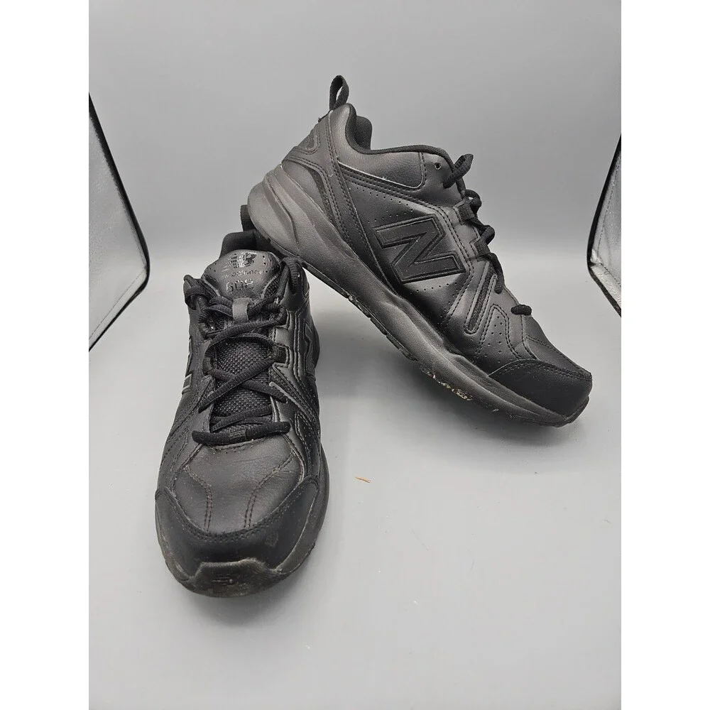 New Balance MX608v5 Slip Resistant Black Leather MX608AB5 Men's Size 9.5 D